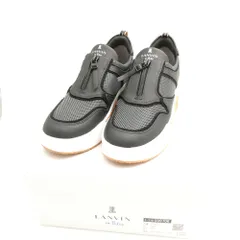 未使用 LANVIN en Bleu ランバンオンブルー プラットフォームジップアップスニーカー スニーカー 24 厚底 レディース AM8181 
