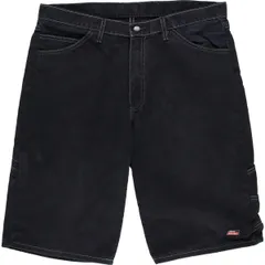 古着 ディッキーズ Dickies ブラックデニムペインターショーツ ハーフパンツ メンズw37相当/eaa614112