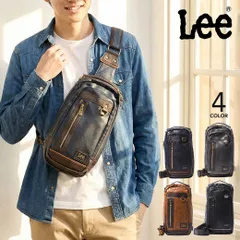 ボディバッグ ワンショルダーバッグ A5 Lee リー infinity2 インフィニティ2 320-3150 フェイクレザー PU合皮 メンズ レディース 斜めがけ 軽量 旅行 サブバッグ 2WAY ハンドル付き