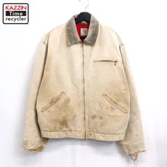 90s vintage Carhartt 裏地キルティング フェード デトロイト ダック ジャケット メンズ XLサイズ相当 ビッグサイズ オーバーサイズ