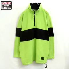 90s vintage ハーフジップ プルオーバー フリースジャケット メンズ 表記Mサイズ