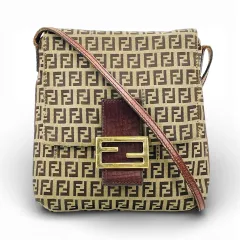 FENDI ズッキーノ キャンバス マンマ レディース ショルダーバッグ