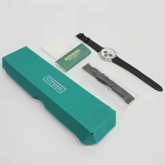 【中古品】CITIZEN　RONSON　クオーツクロノグラフ腕時計　0542　TQA98-6281 WP