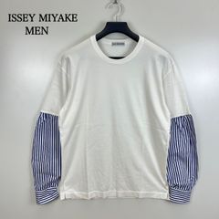 イッセイミヤケ/ジグザク立体プリーツロンT/茶芯調ネップ/SIZE 4/日本
