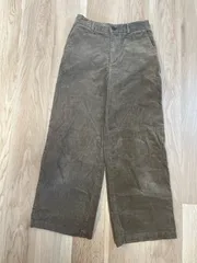 【226431】MUJI 無印良品  コーデュロイパンツ　ストレート　ウエストゴム　コットン　M  ・ ブラウン系