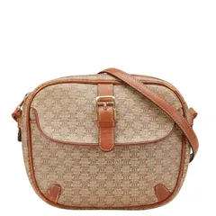 セリーヌ マカダム ブラウン PVC レザー レディース CELINE【1-0204919】