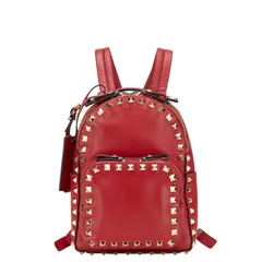 ヴァレンティノ ロックスタッズ ミニリュック バックパック レッド ゴールド レザー レディース VALENTINO【1-0207929】のサムネイル