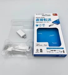 12PC5#85　エレコム カードリーダー Lightningコネクタ接続 MR-LD102WH