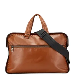 ボッテガヴェネタ イントレチャート ビジネスバッグ ショルダーバッグ ブラウン レザー メンズ BOTTEGAVENETA【1-0222032】