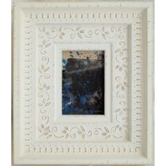 内野隆文 絵画作品 抽象画 段ボールにアクリル 現代アート ミニ額 額縁
