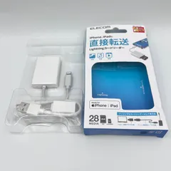 12PC5#89 エレコム カードリーダー Lightningコネクタ接続　MR-LC201WH