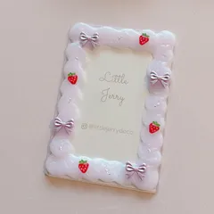 ホイップデコ いちごケース🍓 B7 パープル フルーツ 硬質ケース トレカケースデコ