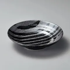 流彩ライン黒７.５ミツワ麺皿