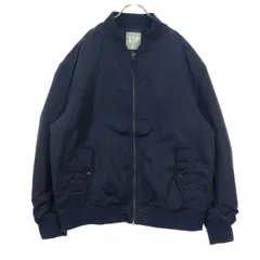 GAP ギャップ 長袖 MA-1 ブルゾン L ブルー メンズ 古着