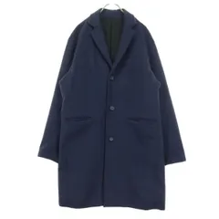 SHIPS シップス 長袖 チェスターコート L ネイビー メンズ 古着のサムネイル