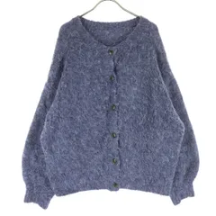 JaVa ジャバ 長袖 ニットカーディガン S ブルー系 レディース 古着
