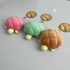 (まとめ) 日本 メロンパン カメ ぬいぐるみ キーリング ぬい