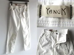 新品タグ付 YANUK ヤヌーク RUTH 裏起毛 ストレッチコーデュロイ スリムテーパード パンツ 24 ホワイト ドゥーズィエムクラス取扱ブランド