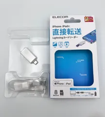 12PC5#94 エレコム カードリーダー Lightningコネクタ接続 MR-LD102WH