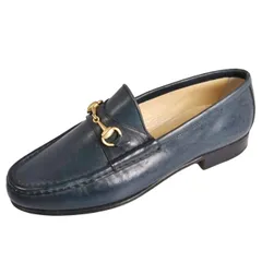 Vintage グッチ GUCCI ローファー モカシン ホースビット レザー
