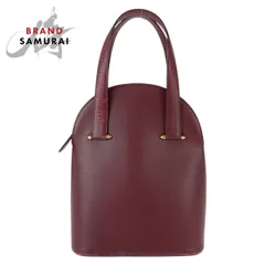 CARTIER カルティエ マストライン ボルドー ゴールド金具 レザー ハンドバッグ ショルダーバッグ レディース 600176【中古】