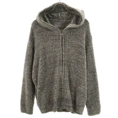 GELATO PIQUE HOMME ジェラートピケオム 長袖 ジップパーカー M グレー ルームウェア メンズ 古着