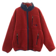 THE NORTH FACE ノースフェイス フリースジャケット L レッド系 NA-1202 アウトドア メンズ 古着