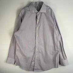 古着 ブルックスブラザーズ Brooks Brothers 長袖シャツ ストライプ 1818 REGENT M  パープル系 マルチカラー メンズ