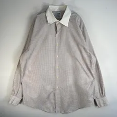 古着 ブルックスブラザーズ Brooks Brothers 長袖シャツ USA製 チェック L  ホワイト系 マルチカラー メンズ