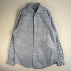 古着 ブルックスブラザーズ Brooks Brothers 長袖シャツ USA製 Makers SLIM FIT M  ブルー系 チェック メンズ