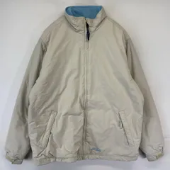 古着 90's/90年代 エルエルビーン L.L.Bean ナイロンジャケット フリースライナー ワンポイントロゴ ブルゾン フルジップ M  ベージュ系 レディース