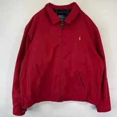 古着 ポロバイラルフローレン Polo by Ralph Lauren スウィングトップジャケット フルジップ ブルゾン ワンポイント 2XL  レッド メンズ