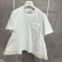 Bluelea ブルレア Hem lace tee レースT white - メルカリ