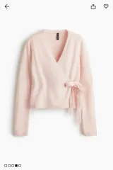 H&M ピンク ラブ カーディガン