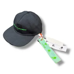参考上代33000円 off white 21AW SOUND ENGINEER Logo Cap サウンドエンジニアアローロゴキャップ オフホワイト OMLB008G21FAB002 ブラック F （9380M）のサムネイル