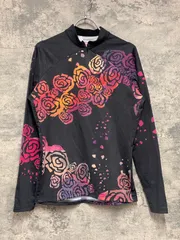 JW997 TERRY 長袖サイクルジャージ 黒 M 裏起毛 レディース