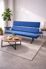 【空間を一瞬で変える、ブルーソファ】SWITCH ｜Labo ｜ラボ ｜3P｜ミッドセンチュリー｜デザインソファ