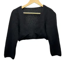 FOXEY(フォクシー) ボレロ サイズ42 L レディース - 31334 黒 七分袖