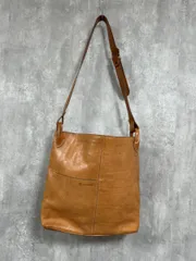 ALBERO アルベロ ヌメ革 レザー ショルダー バッグ 茶 ■■◎レディース