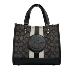 COACH(コーチ) トートバッグ デンプシー トート 22 シグネチャー ジャカード ウィズ ストライプ アンド コーチ パッチ C8417 レザー