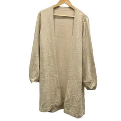 FOXEY(フォクシー) カーディガン レディース美品  - 39298 ピンクベージュ 長袖/ロング丈