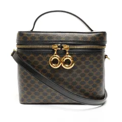 CELINE セリーヌ ショルダーバッグ マカダム PVC バニティバッグ 2WAY【中古】