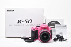 1787 shutter releases. PENTAX K-50 Pink /2752. Original box and lens kit.