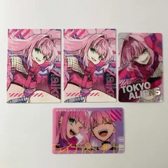 【まとめ売り】 東京エイリアンズ 東エリ 撫子ライカ クリアカード 特典カード ミュージアム 4枚セット