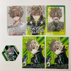 【まとめ売り】 東京エイリアンズ 東エリ 郡司晃 クリアカード 特典カード ミュージアム エポス特典 ステッカー 6枚セット
