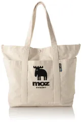 【数量限定】帆布 キャンバス トートバッグ 刺繍 大容量 大きめ Lサイズ LLサイズ moz レディース メンズ 男女兼用 A4 [モズ] B4 A3 ZZHC-05 (ホワイト)