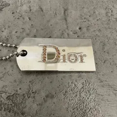 美品　Christian Dior クリスチャンディオール　キーホルダー　ミラー　シルバー　Rhinestone Logo Mirror Bag Charm