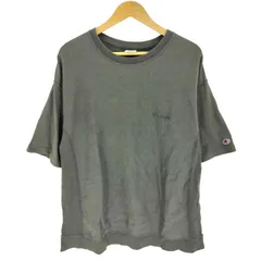 チャンピオン Champion ロゴ刺繍 袖目有り リバースウィーブ S/S クルーネック Tシャツ メンズ import：XL 