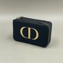 美品　Christian Dior クリスチャンディオール　アクセサリーケース　バニティポーチ　小物入れ　ロゴ　ゴールド　黒　ブラック