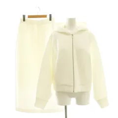 プラステ PLST 25SS ライトバルーンジップアップパーカー ナロースカートセットアップ タイト フーディ M L 白 /CX ■OSのサムネイル